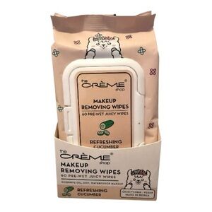Makeup Removing Wipes by The Crème Shop in Refreshing Cucumber